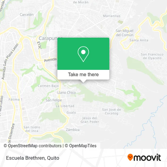 Escuela Brethren map