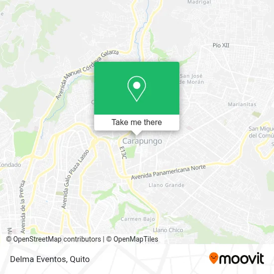 Delma Eventos map