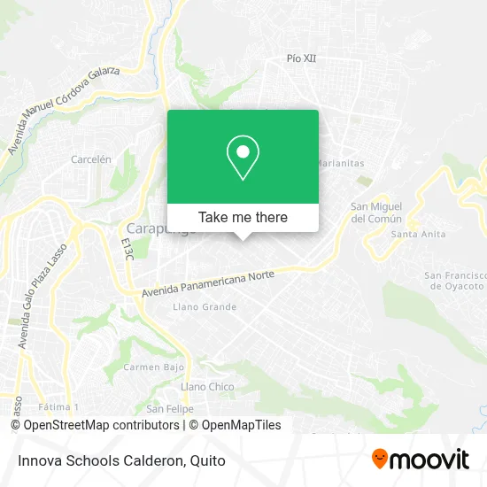 Innova Schools Calderon map