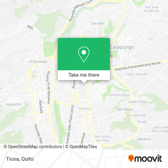 Tiosa map