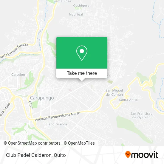 Club Padel Calderon map