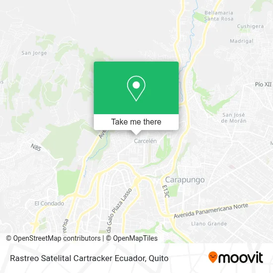 Rastreo Satelital Cartracker Ecuador map