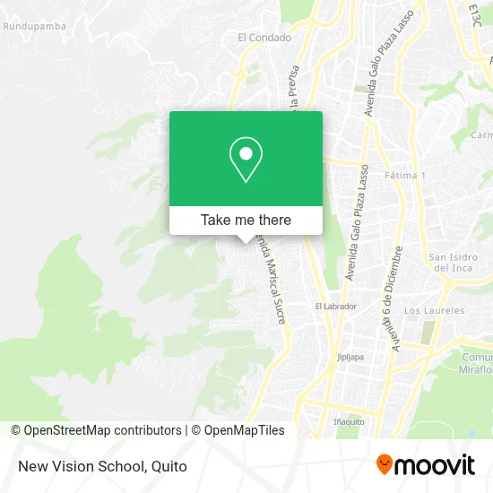 New Vision School map