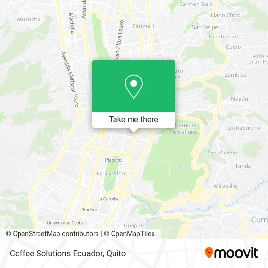 Coffee Solutions Ecuador map
