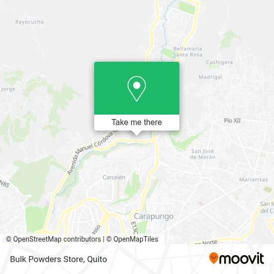Bulk Powders Store map