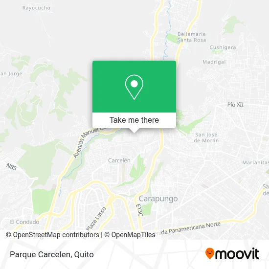 Parque Carcelen map