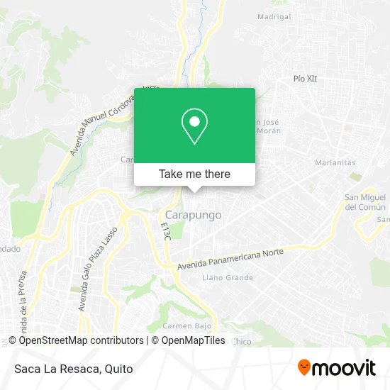 Saca La Resaca map