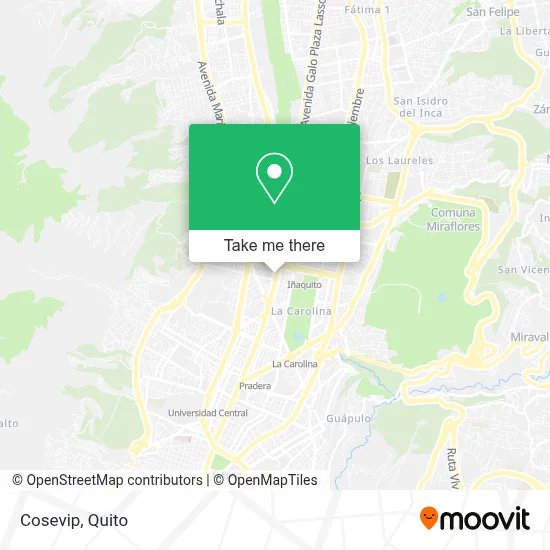 Cosevip map
