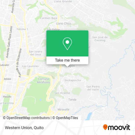 Western Union map