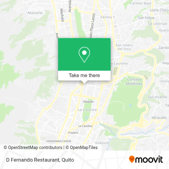 D Fernando Restaurant map