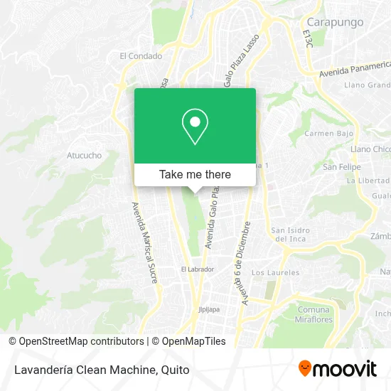 Lavandería Clean Machine map