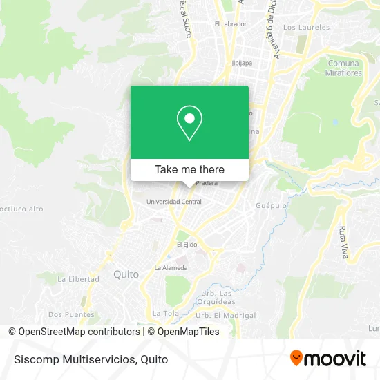 Siscomp Multiservicios map
