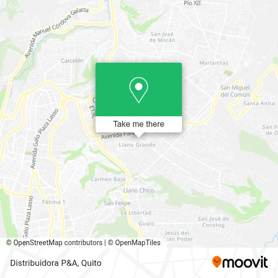 Distribuidora P&A map