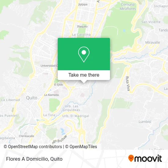 Flores A Domicilio map