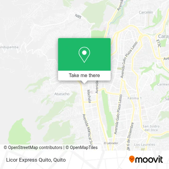 Licor Express Quito map