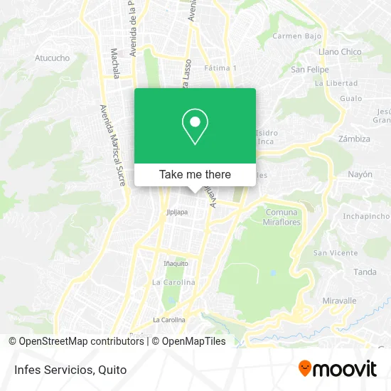 Infes Servicios map