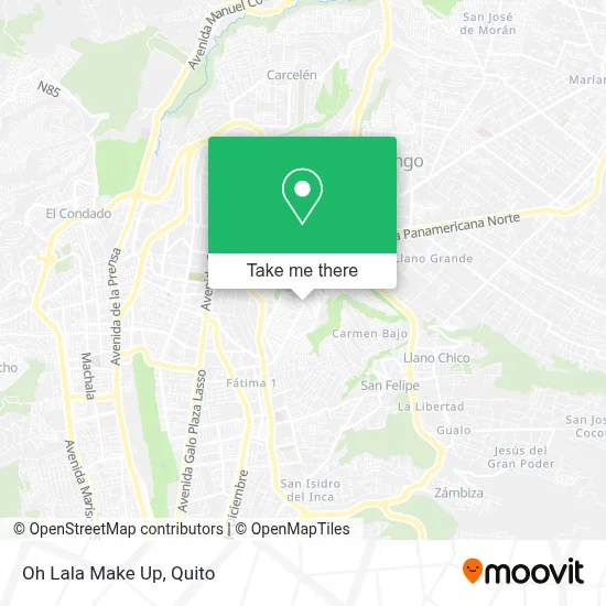 Oh Lala Make Up map