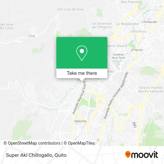 Super Akí Chillogallo map