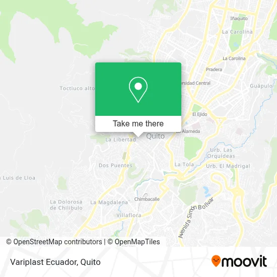 Variplast Ecuador map