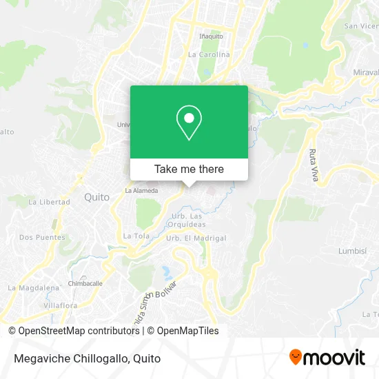 Megaviche Chillogallo map