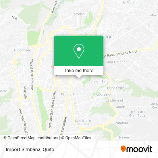 Import Simbaña map