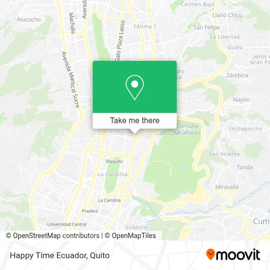 Happy Time Ecuador map