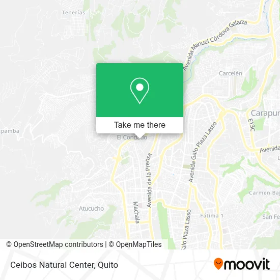 Ceibos Natural Center map