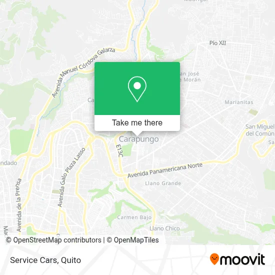 Service Cars map