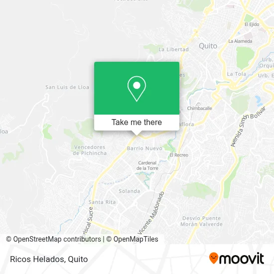 Ricos Helados map
