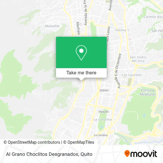 Al Grano Choclitos Desgranados map