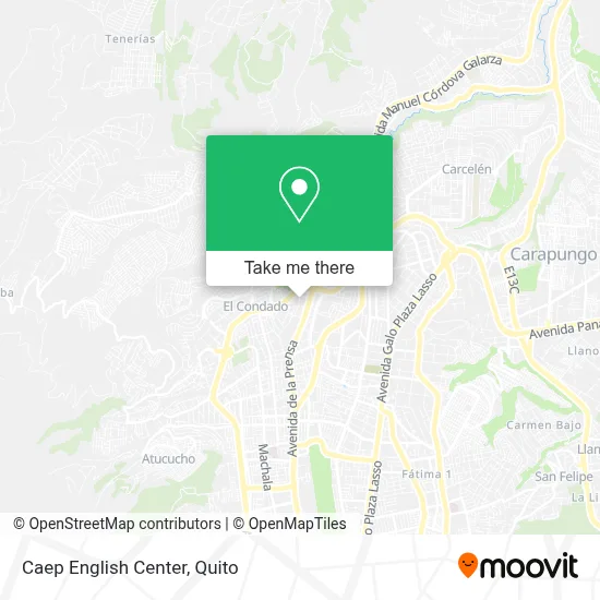 Caep English Center map