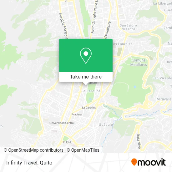 Infinity Travel map
