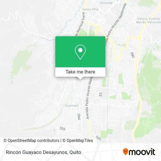 Rincón Guayaco Desayunos map