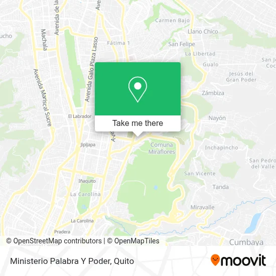 Ministerio Palabra Y Poder map