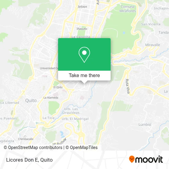 Licores Don E map