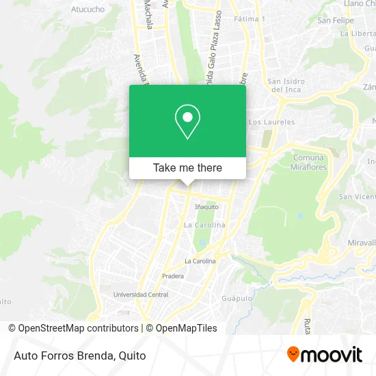 Auto Forros Brenda map