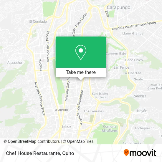 Chef House Restaurante map