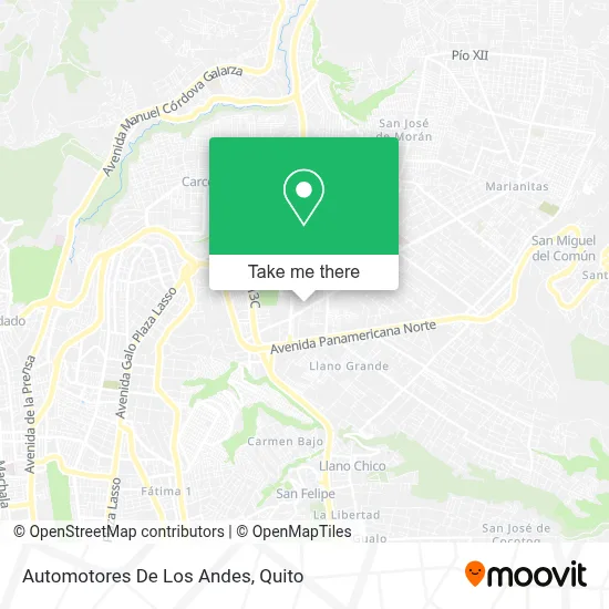 Automotores De Los Andes map