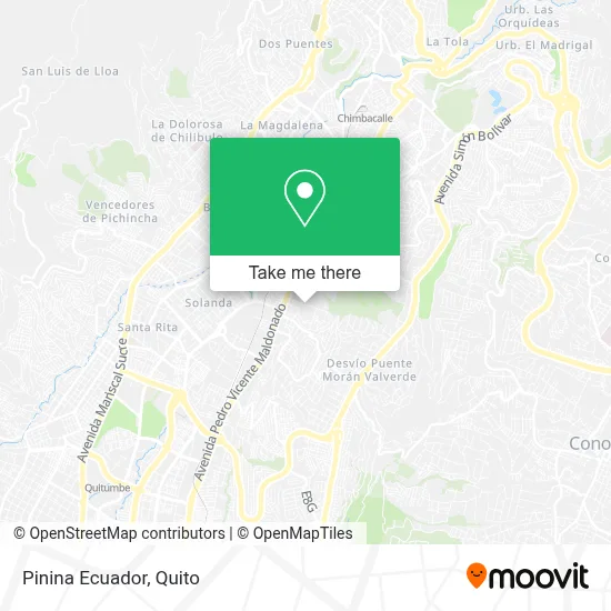 Pinina Ecuador map