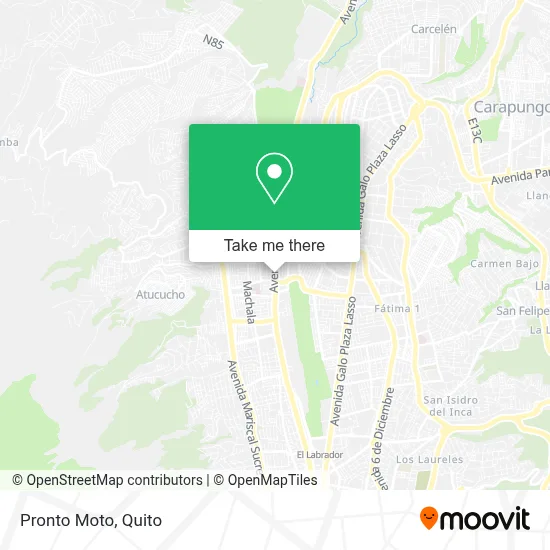 Pronto Moto map