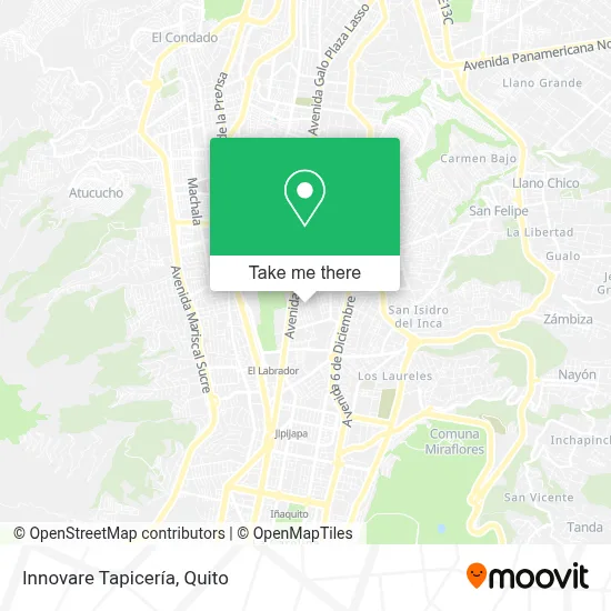 Innovare Tapicería map