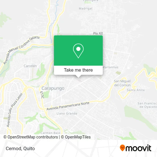 Cemod map