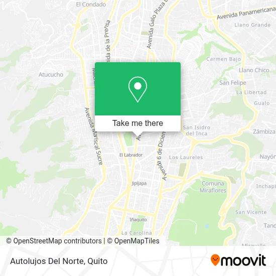 Autolujos Del Norte map