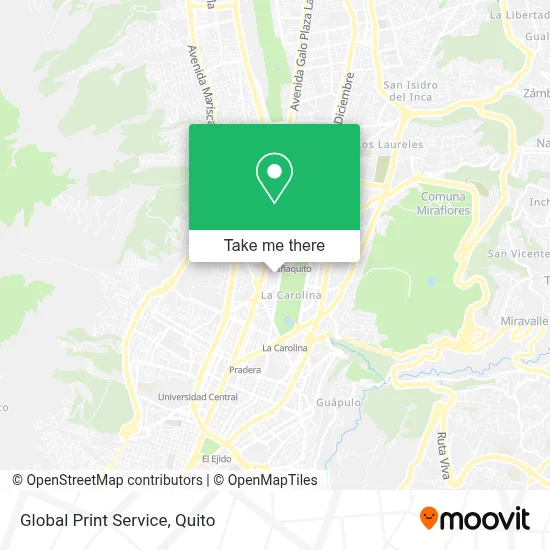 Global Print Service map