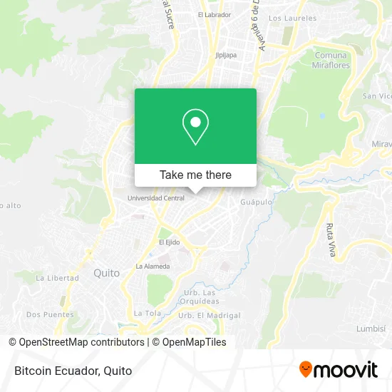 Bitcoin Ecuador map