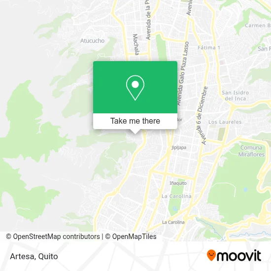 Artesa map