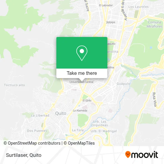 Surtilaser map