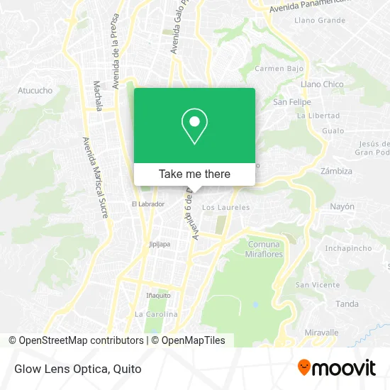 Glow Lens Optica map