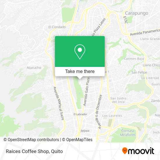 Raíces Coffee Shop map