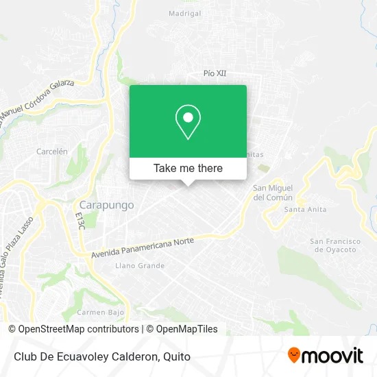 Club De Ecuavoley Calderon map